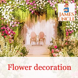 Flower decoration Mr. Raju Kaibartya in Kandi